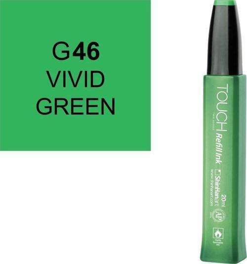 Touch Twin Marker Refill Alcohol Ink Alkol Bazlı Mürekkep 20 ml. G46 VIVID GREEN