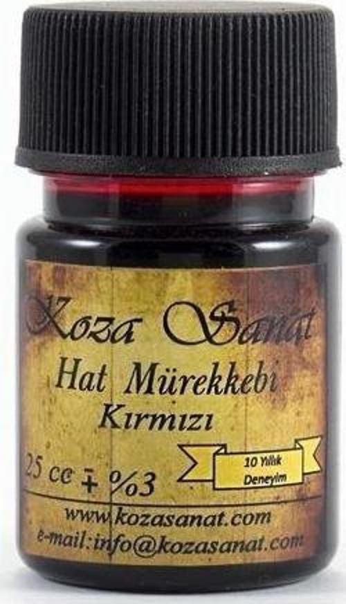 Koza Hat Mürekkebi 25 cc. KIRMIZI