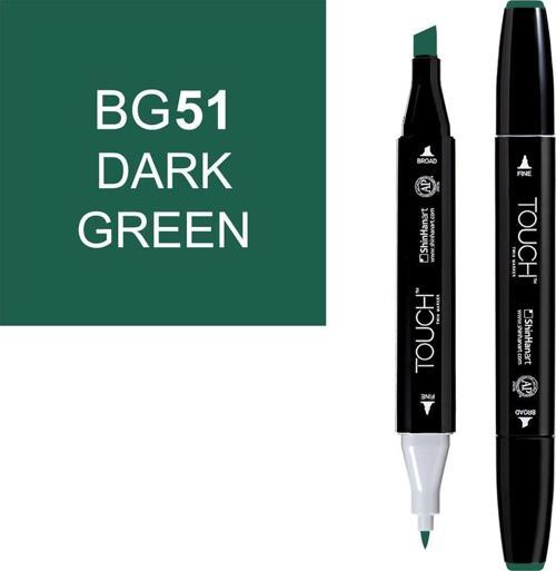 Touch Twin Marker Çizim Kalemi BG51 Dark Green