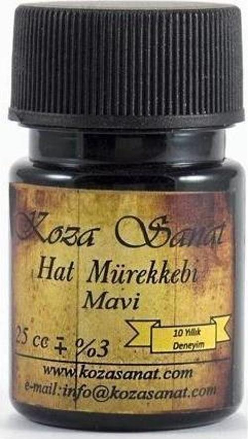 Koza Hat Mürekkebi 25 cc. MAVİ