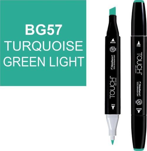 Touch Twin Marker Çizim Kalemi BG57 Turquoise Green Light