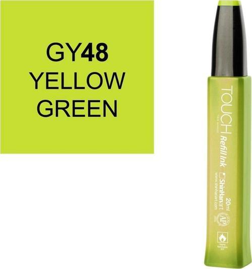 Touch Twin Marker Refill Alcohol Ink Alkol Bazlı Mürekkep 20 ml. GY48 YELLOW GREEN