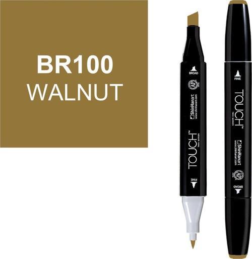 Touch Twin Marker Çizim Kalemi BR100 Walnut