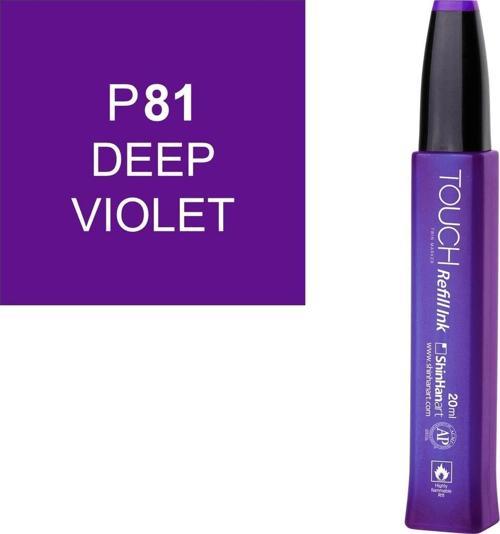 Touch Twin Marker Refill Alcohol Ink Alkol Bazlı Mürekkep 20 ml. P81 DEEP VIOLET
