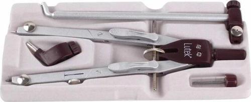 Lutek Uzatma Ayaklı Hassas Ayarlı Metal Pergel Seti