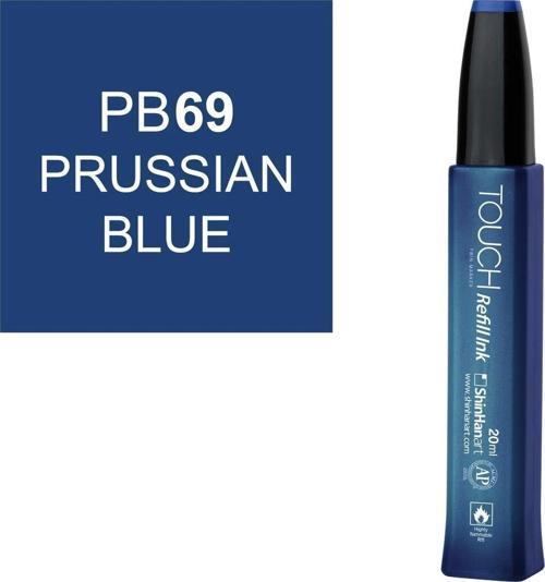 Touch Twin Marker Refill Alcohol Ink Alkol Bazlı Mürekkep 20 ml. PB69 PRUSSIAN BLUE