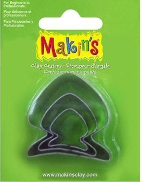 Makin's Clay Polimer Kil Kesme Kalıbı 3 Parça Balık