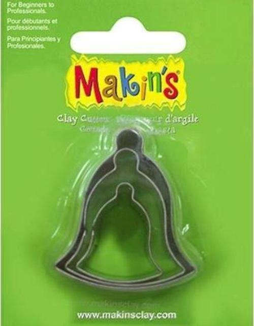Makin's Clay Polimer Kil Kesme Kalıbı 3 Parça Çan