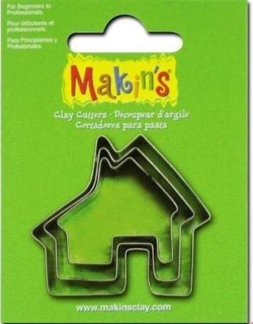 Makin's Clay Polimer Kil Kesme Kalıbı 3 Parça Ev