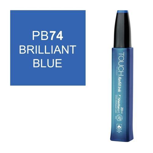 Touch Twin Marker Refill Alcohol Ink Alkol Bazlı Mürekkep 20 ml. PB74 BRILLANT BLUE
