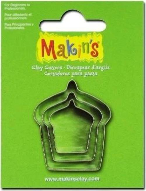 Makin's Clay Polimer Kil Kesme Kalıbı 3 Parça Kek
