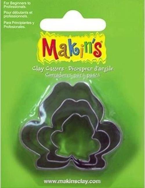 Makin's Clay Polimer Kil Kesme Kalıbı 3 Parça Kurbağa
