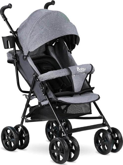 SC-100 Tam Yatarlı Baston Bebek Arabası Gri