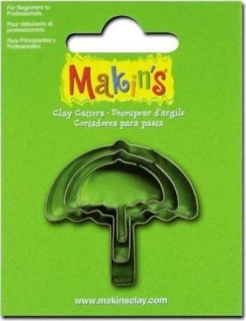 Makin's Clay Polimer Kil Kesme Kalıbı 3 Parça Şemsiye