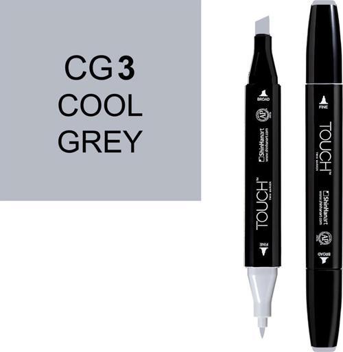 Touch Twin Marker Çizim Kalemi CG3 Cool Grey