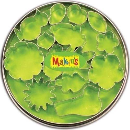 Makin's Clay Polimer Kil Kesme Kalıbı Seti Çiçek Yaprak 15 Desen
