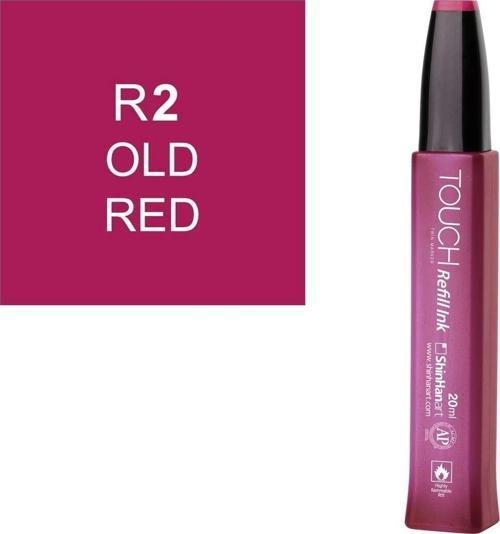 Touch Twin Marker Refill Alcohol Ink Alkol Bazlı Mürekkep 20 ml. R2 OLD RED