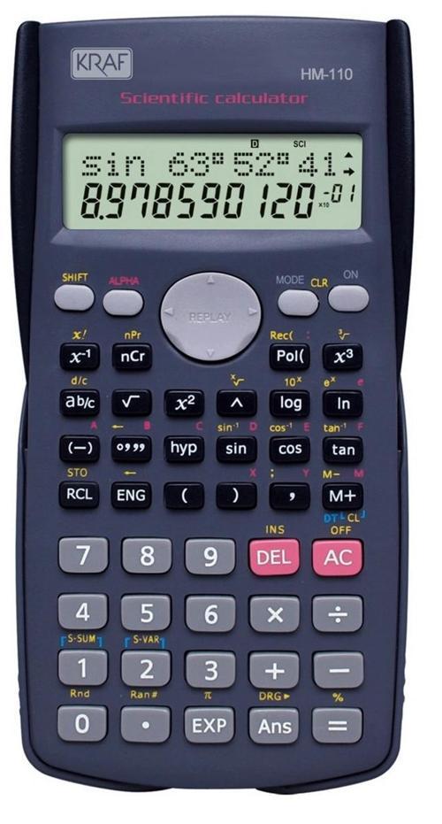 Bilimsel Hesap Makinesi 240 Fonksiyonlu SİYAH
