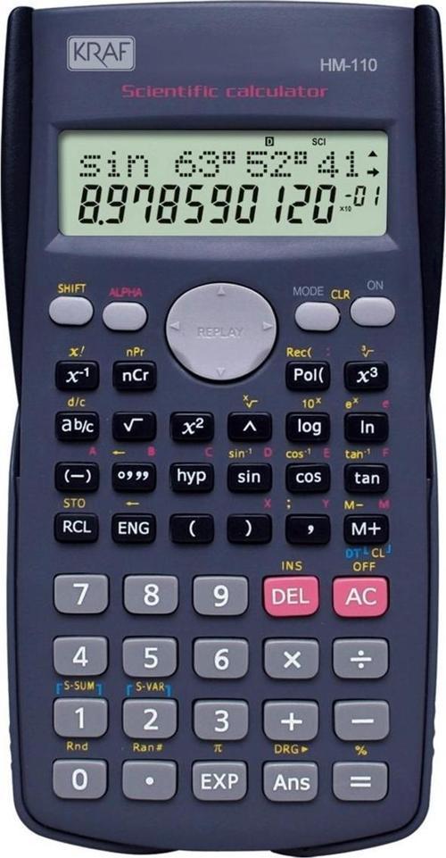 Bilimsel Hesap Makinesi 240 Fonksiyonlu SİYAH