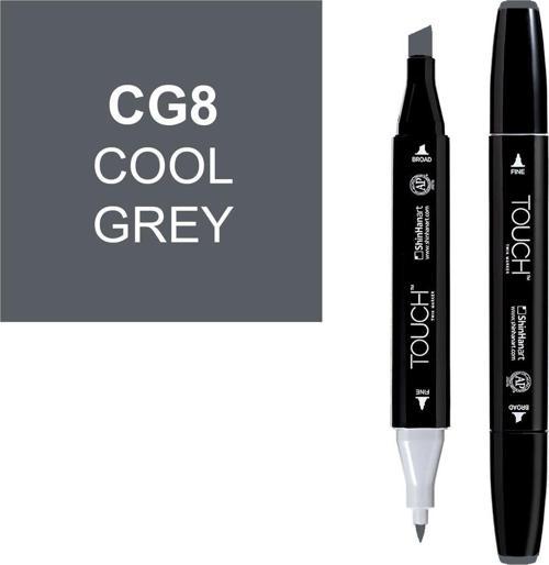 Touch Twin Marker Çizim Kalemi CG8 Cool Grey