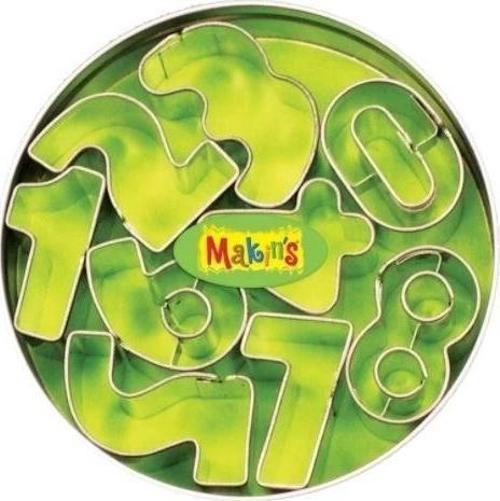 Makin's Clay Polimer Kil Kesme Kalıbı Seti Rakamlar 9 Desen
