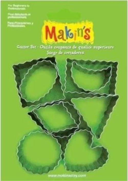 Makin's Clay Polimer Kil Kesme Kalıbı Seti Şekiller 9 Desen