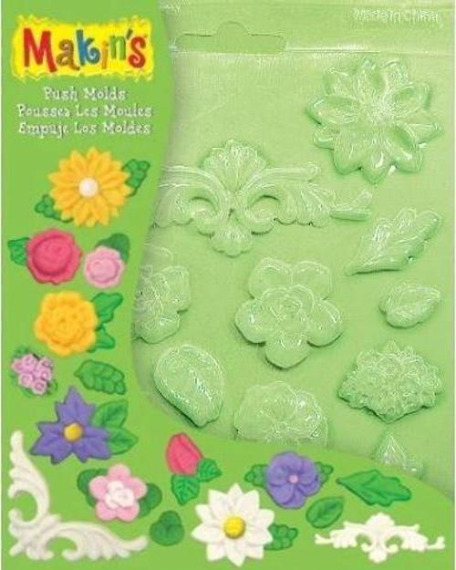 Makin's Clay Push Mold Polimer Kil Şekillendirme Kalıbı Çiçekler