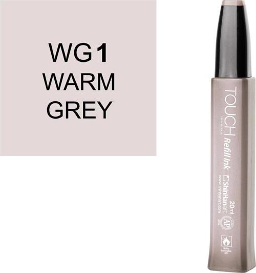 Touch Twin Marker Refill Alcohol Ink Alkol Bazlı Mürekkep 20 ml. WG1 WARM GREY 1
