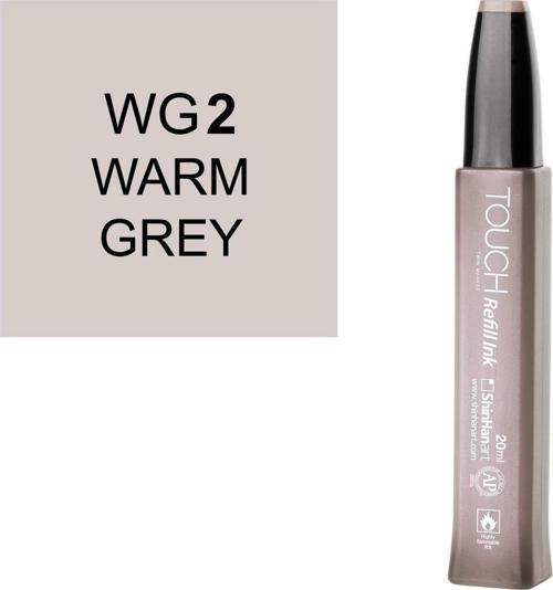 Touch Twin Marker Refill Alcohol Ink Alkol Bazlı Mürekkep 20 ml. WG2 WARM GREY 2