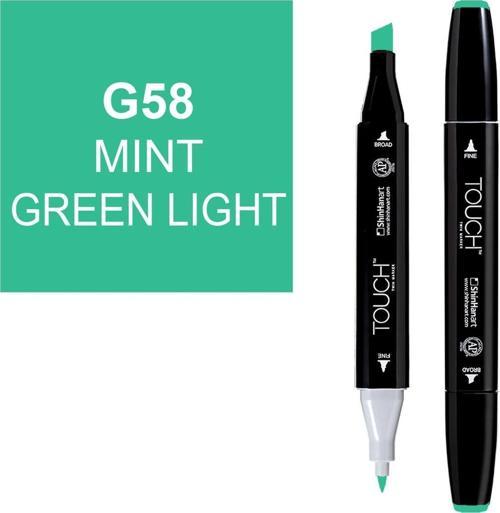 Touch Twin Marker Çizim Kalemi G58 Mint Green Light