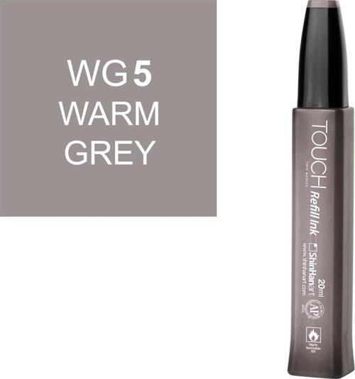 Touch Twin Marker Refill Alcohol Ink Alkol Bazlı Mürekkep 20 ml. WG5 WARM GREY 5
