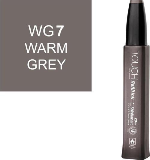 Touch Twin Marker Refill Alcohol Ink Alkol Bazlı Mürekkep 20 ml. WG7 WARM GREY 7