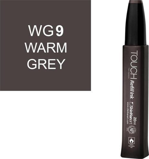 Touch Twin Marker Refill Alcohol Ink Alkol Bazlı Mürekkep 20 ml. WG9 WARM GREY 9