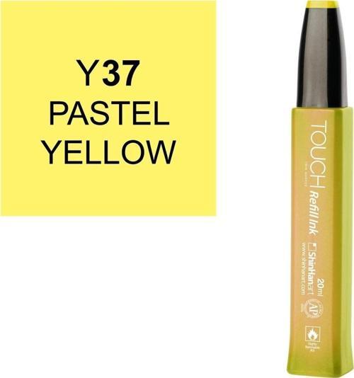 Touch Twin Marker Refill Alcohol Ink Alkol Bazlı Mürekkep 20 ml. Y37 PASTEL YELLOW