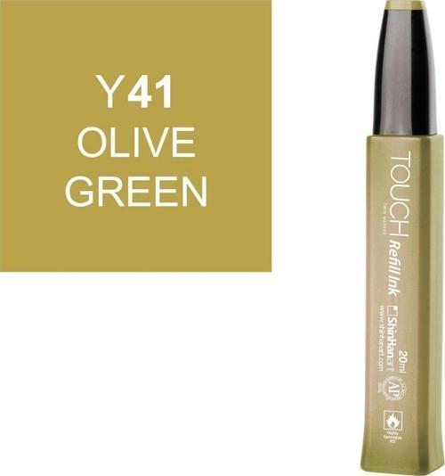 Touch Twin Marker Refill Alcohol Ink Alkol Bazlı Mürekkep 20 ml. Y41 OLIVE GREEN