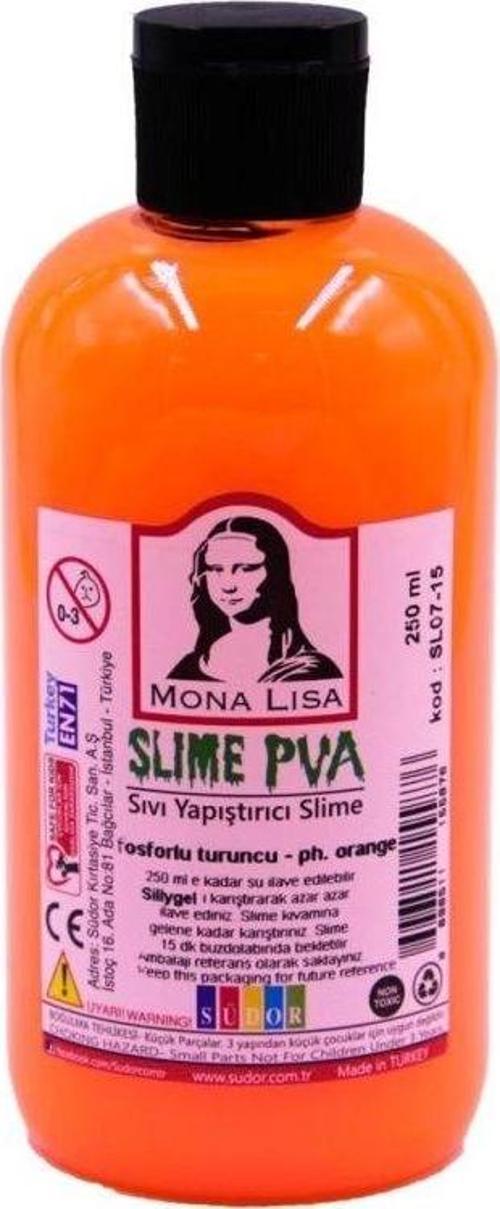 Mona Lisa Slime Jeli 250 ml. Fosforlu Turuncu