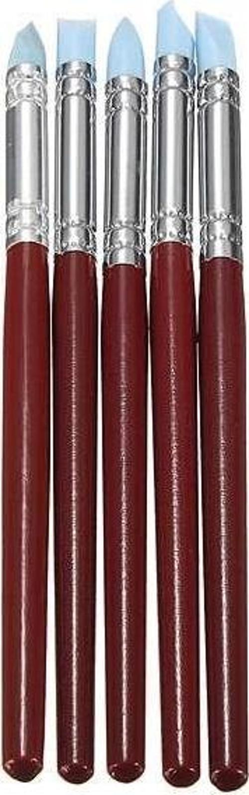 Orta Boy Silikon Uçlu Fırça Seti 5'li