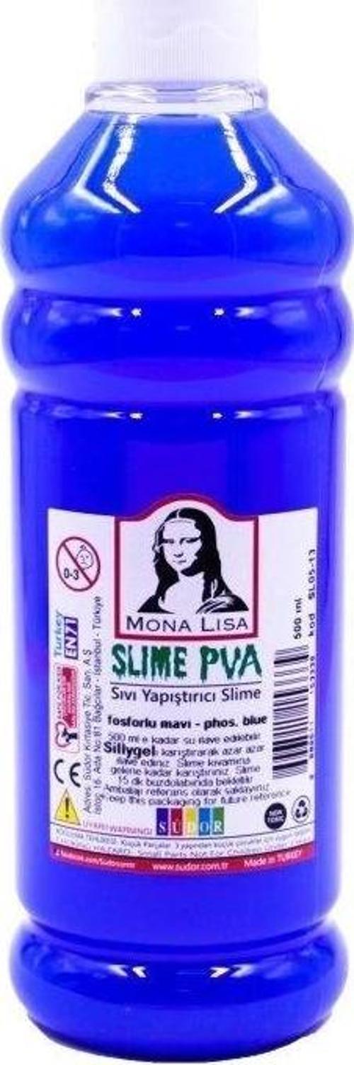 Mona Lisa Slime Jeli 500 ml. FOSFORLU MAVİ
