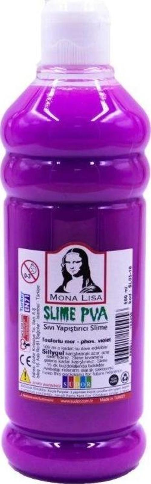 Mona Lisa Slime Jeli 500 ml. FOSFORLU MOR