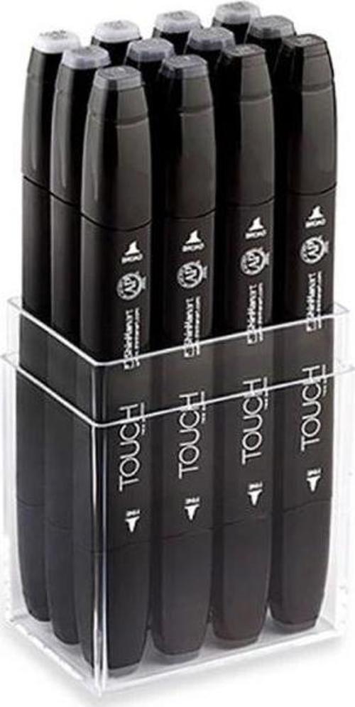 Touch Twin Marker Seti 12 Renk SOĞUK GRİLER