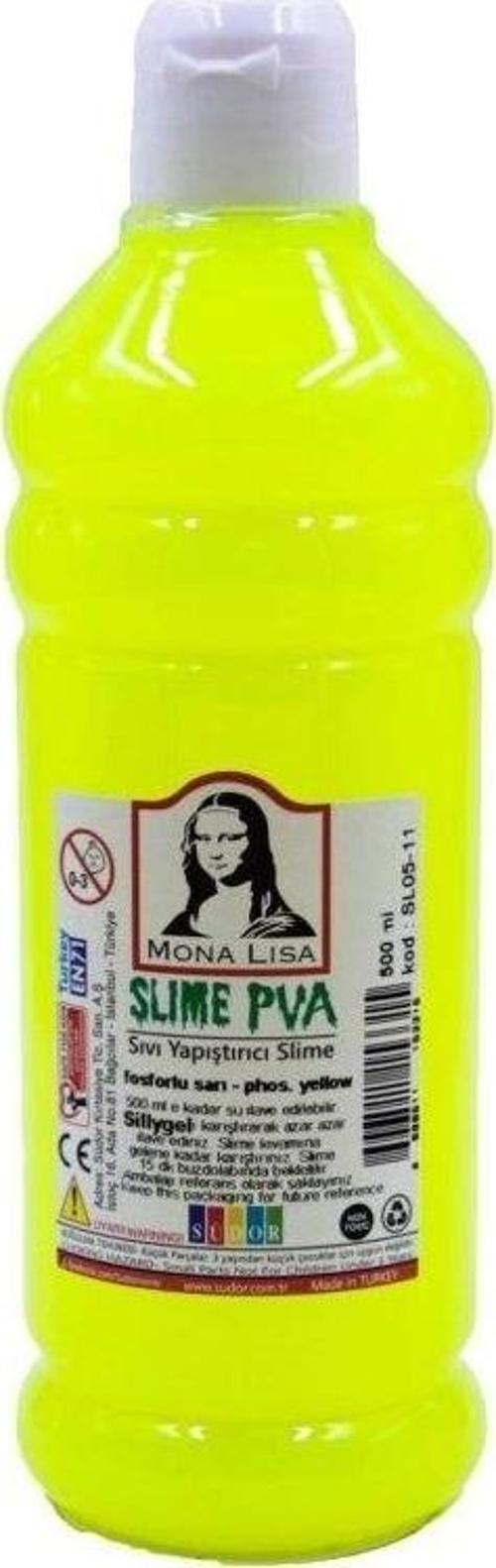 Mona Lisa Slime Jeli 500 ml. FOSFORLU SARI