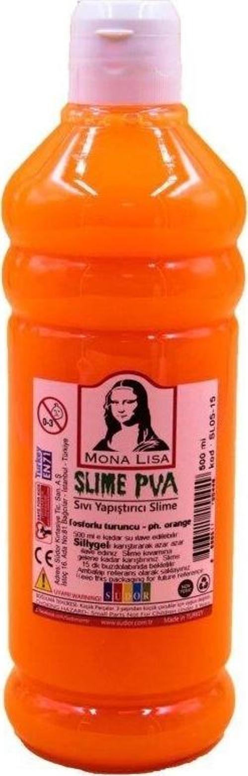 Mona Lisa Slime Jeli 500 ml. FOSFORLU TURUNCU