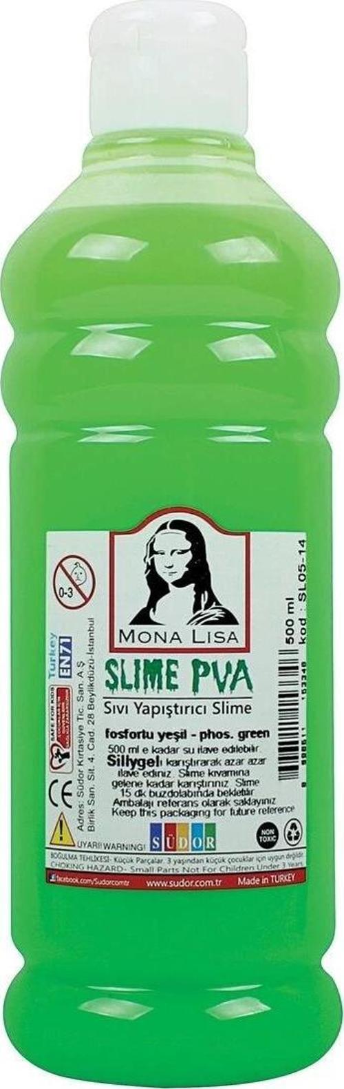 Mona Lisa Slime Jeli 500 ml. FOSFORLU YEŞİL