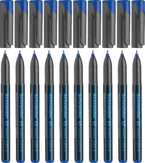 Maxx 220 S 0.4 mm Asetat Kalemi Mavi 10 lu