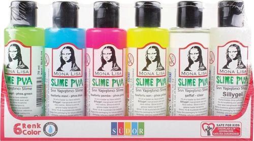 Mona Lisa Slime Jeli 70 ml. 6'lı Set