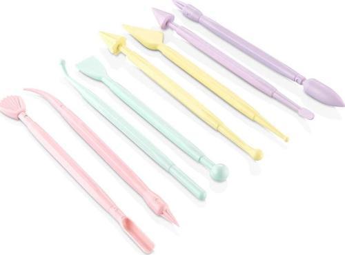 Plastik Polimer Kil Hamur Modelaj (Modelleme) Aleti Seti 8 Parça