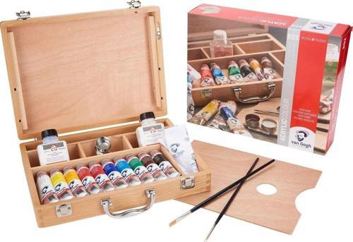 Van Gogh Basic Box Ahşap Çantalı Akrilik Boya Seti