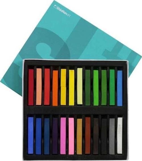 Shinhan Art Soft Pastel Toz Pastel Boya Seti 24 Renk Tam Boy (Large)