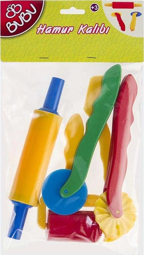 Oyun Hamuru Kalıbı Merdane & Bıçak Seti 6 Parça