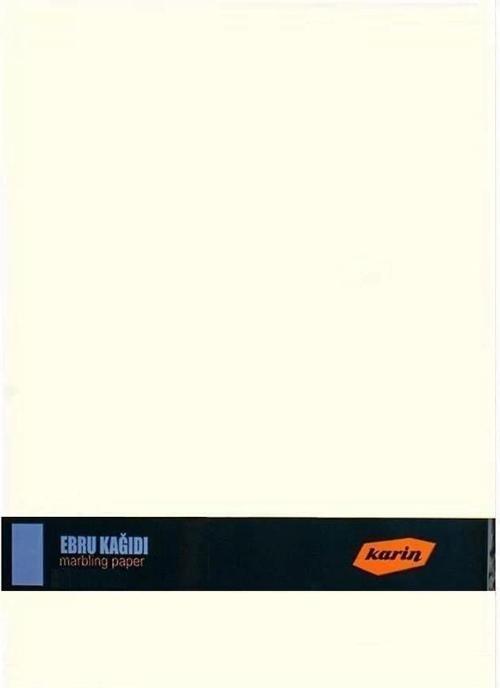 Ebru Kağıdı 25 x 35 cm. 90 gr. Krem (Fildişi) 100 Adet
